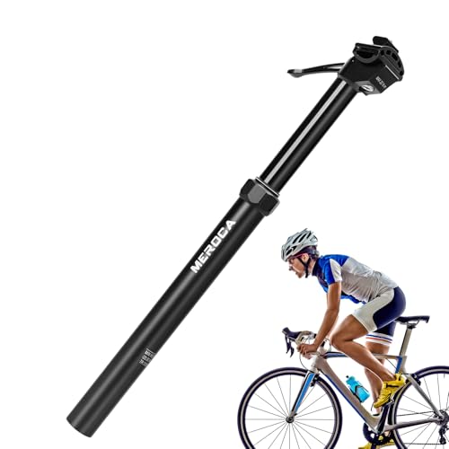 zjhukfmc Reggisella Telescopico Per Bicicletta,445 mm reggisella idraulico a regolazione