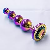 Ifukens アナルビーズアナルプラグ ステンレスアナルパール4連続ピーズアナル拡張 あなる開発 男性あなるビーズ 女性用 初心者アナルグッズ アナルジュエリー あなる拡張器具あなるぷらぐ 開発 初心者アナル調教 アナルおもちゃ（L）