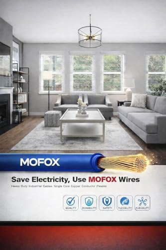 Image of MOFOX Diamond Series FR /FRLS Electrical Wire, Multi-Strand Copper Conductor 90 Meter (BLUE, 2.50 SQ MM)