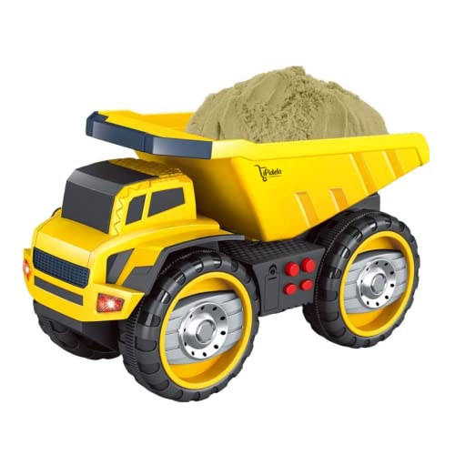 Carritos, Toy iPidelo - Camion De Volteo Construccion Juguete para Niños con Luz Y Sonido
