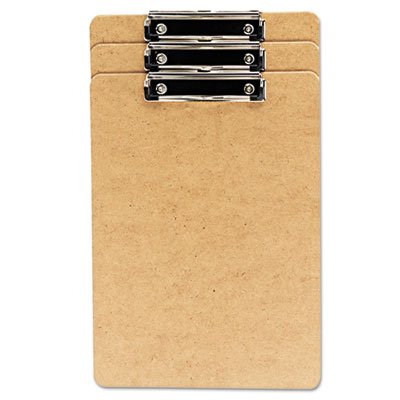 Universal 05563 Recycled Clipboard- .5 in. Capacity- Holds 8.5w x 14h- Brown- 3-Pack