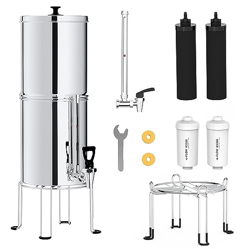 Stainless Steel Gravity Water Filter System | 6 Filters Included - View #7
