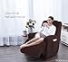 TIANSHU Stretch Recliner Chair Cover, Recliner Cover wiht Jacquard Fabric, Chair Covers for Reclining Chair, 1 Piece Furniture Cover Protector for Recliner Slipcover with Pocket(Chocolate)