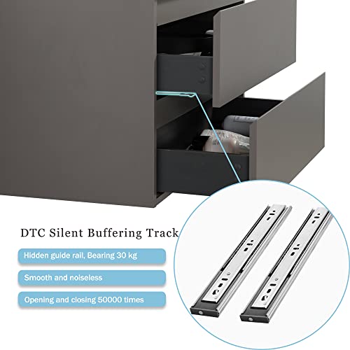 Bluhouzz Alice 30 Inch Bathroom Vanity With Sink, Large Storage Small Bathroom Vanity For Modern Bathroom, One-Piece Sink Basin Minimalist Bathroom Sink Cabinet #TOP4