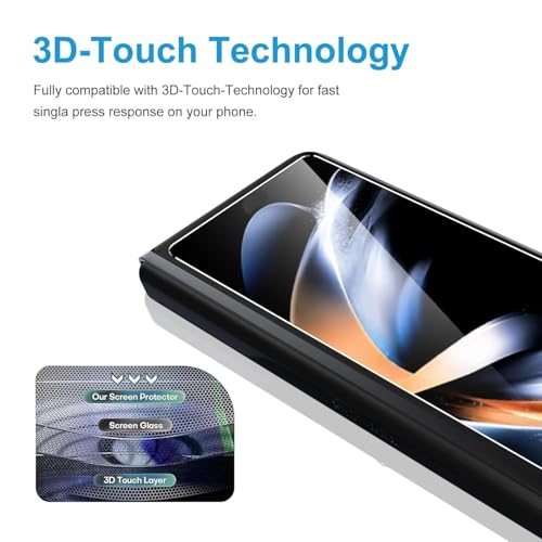 Image of STP FEEL Uv Advanced Tempered Glass Screen Protector Guard Compatible For Vivo X Fold 3 Pro 5G Cellphone (8.02 Inch,Pack Of 1) Full Adhesive Uv Curved Case Friendly Hd+ Clarity