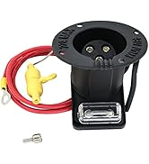 DIYOLFALL Golf Cart 48V Charger Cord Plug & Charger Receptacle for Club Car DS Precedent 2000-up ...