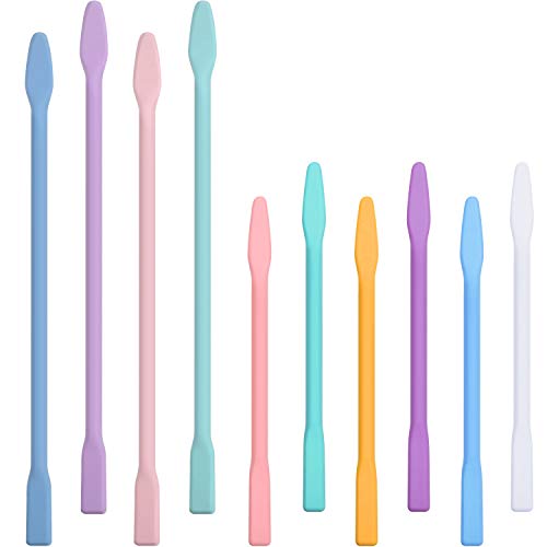Bâtonnets mélangeurs silicone pour ateliers créatifs résine époxy et application soin visage