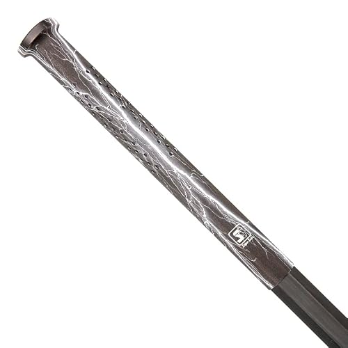 SNIPER SKIN - SNIPER SKIN ICT Lacrosse Stick Grip | Better Alternative to Grip Tape | Easy to Install, Lightweight, Waterproof Replacement Grip | Universal Sizing for Adults & Youth |Black Lightning