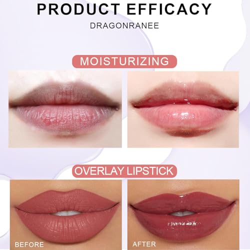 Clear Lip Gloss Sets For Teenage Girls, 6 Pcs Fruit-Flavored Moisturizing Lip Oil Lovely Gift, No-Sticky Long Lasting Liquid Lipstick, Transparent Lip Glow Balm Lip Care For Dry Chapped Lips - Image 7