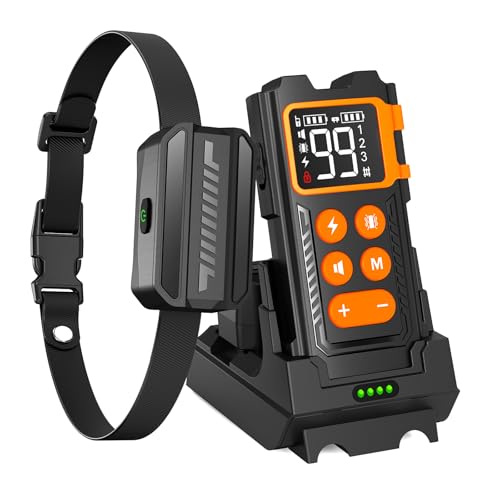 GLNHUR 2000ft Range Wireless Dog Fence with Collar, Electric Training Collar with Remote, Dog Training Collar