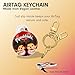 Sonix x Monchhichi Keychain Case Compatible with Apple AirTag | Protective AirTag Cover Keychain Charm | Red Monchhichi