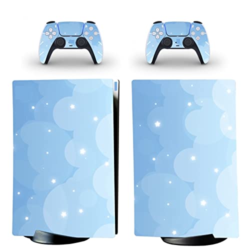 �ی� For PS5 Skin Disc Edition Anime Console and Controller Vinyl Cover Skins Wraps for PS5 Disc Version(9971) �C�A�Ȃ��A�c�����Ȃ�(4)