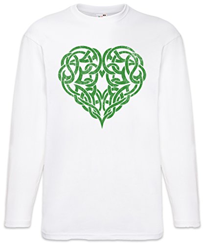 T-Shirt à Manches Longues Celtic Heart en Coton Respirant Haute Qualité