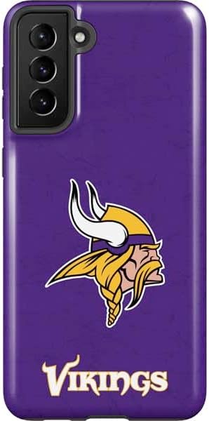 Skinit Pro Phone Case Compatible with Galaxy S21 FE - Officially Licensed NFL Minnesota Vikings Design