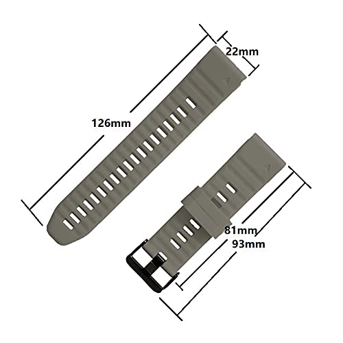 Correa silicona compatible Garmin 22mm rápida ajuste miniatura 4