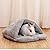 2 PCS Guinea Pig Bed Set with Cage Mat, Soft Warm Hamster Bed Cave Nest Cushion for Small Animal Chinchilla Hedgehog Ferret Bunny