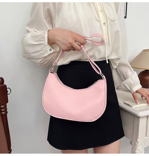 Image of Small Crescent Shoulder Bags for Women, Cute Handbag Mini Clutch Purse Underarm