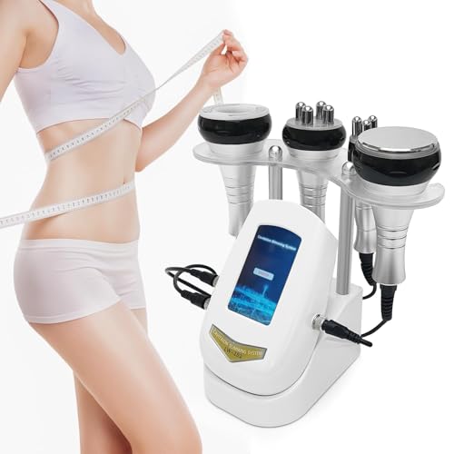 Elitzia Máquina moldeadora de cuerpo 4 en 1, herramienta para el cuidado de la piel, cavitación RF, dispositivo multipolar, equipo de spa, uso doméstico, masajeador para brazo, cintura, vientre