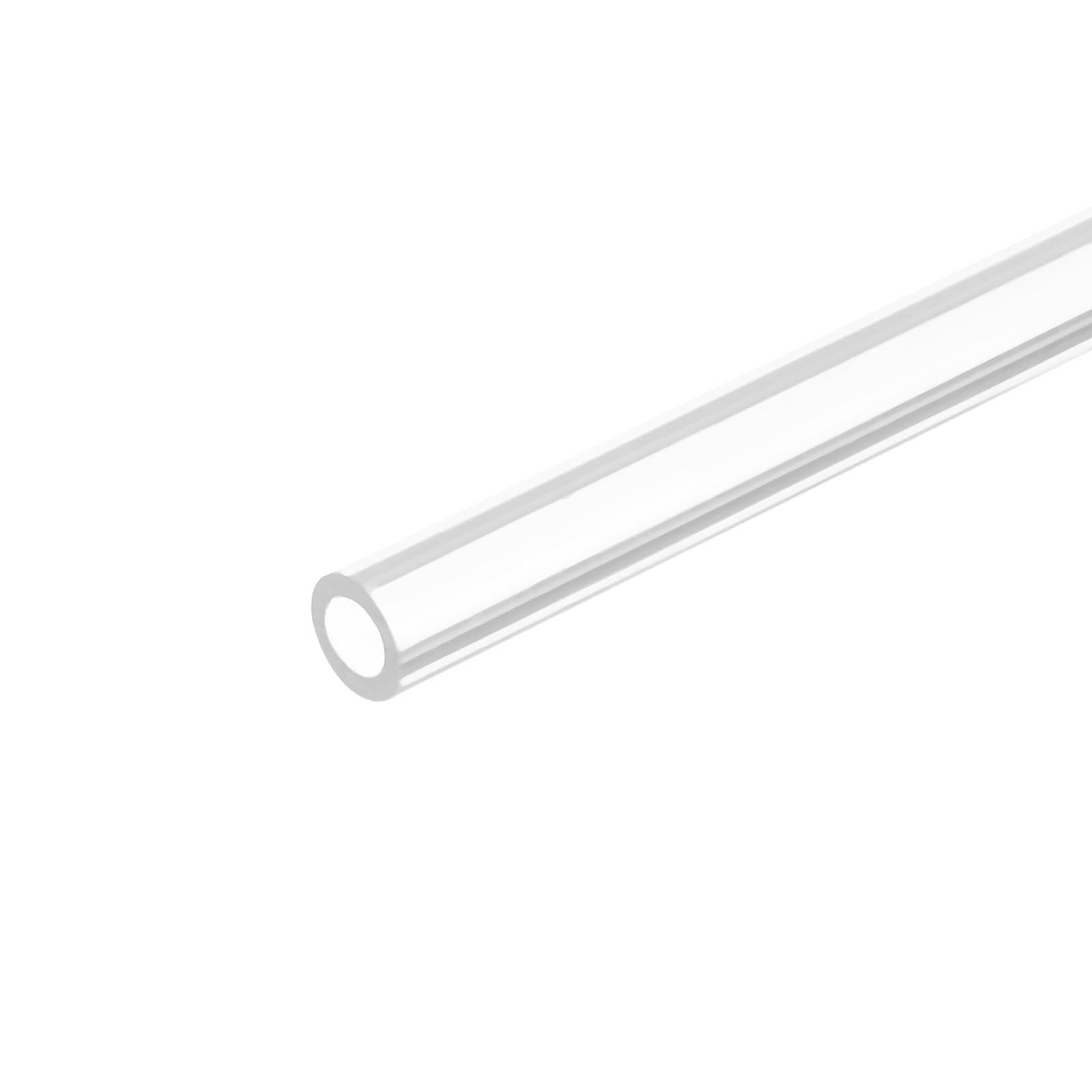 MECCANIXITY Acrylic Pipe Clear Rigid Round Tube 5mm(3/16 inch) ID 8mm(5/16 inch) OD 6" for Lamps and Lanterns, Water Cooling System