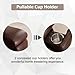 CANMOV Leather Recliner Chair, Classic and Traditional Manual Recliner Chair with Overstuffed Arms and Back, Manual Single Sofa with Concealed Cup Holders,Red Brown