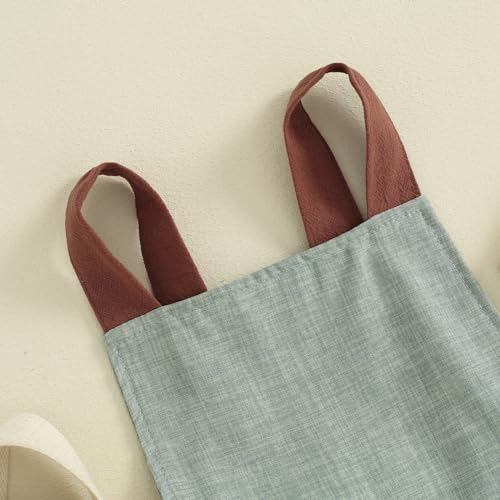 Qiylii Toddler Baby Boy Backless Cotton Linen Overall Short Jumpsuit Sleeveless Strap Suspender Overalls Summer Clothes4