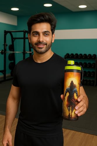 Image of Shiva Stainless Steel leakproof, bpa free, rustproof, 900ml Sipper Water Bottle, Multicolour| Single Wall | Easy Grip | Home, Office, Gym, School, Yoga, Trekking, Men, Women & Kids