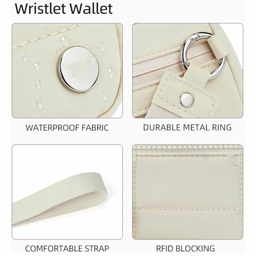 The Iris' Wallet 2nd Gen, The Iris Pouch Wristlet Zip Card Case with ID Window, Wristlet Wallets Nylon Quilted Wallet4