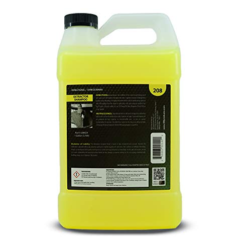 3D Extractor Carpet Cleaner Shampoo For Machine Use - Upholstery Cleaner, Stain Remover & Odor Eliminator - Low Foam, No Residue Formula 1 Gallon #TOP2