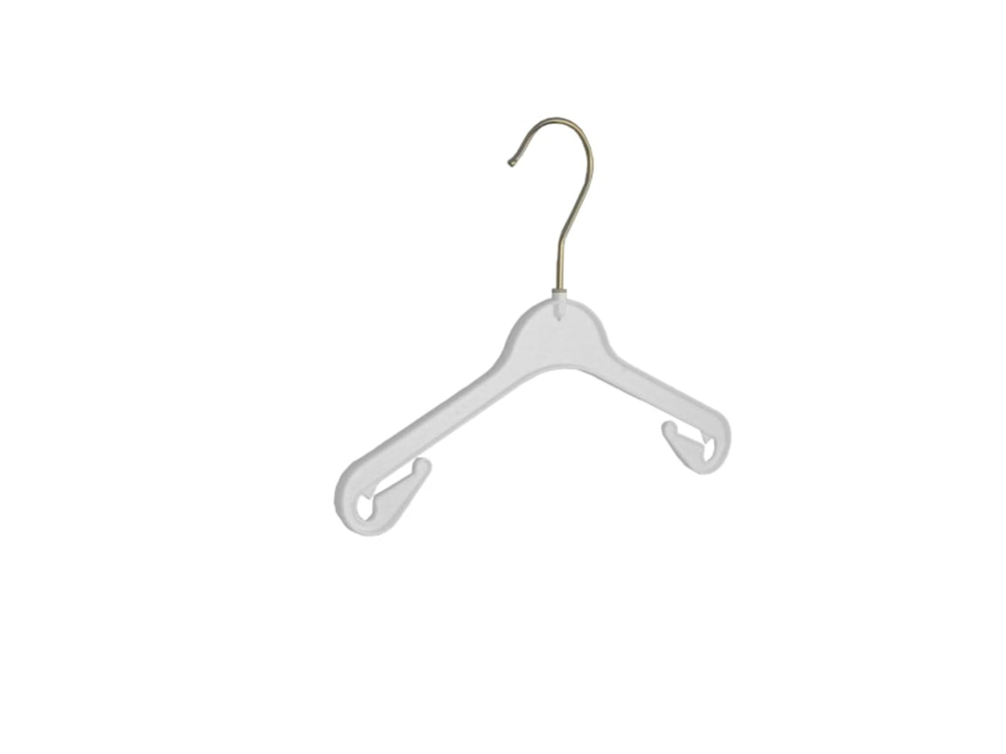 Kleiderbügel, Hemdenbügel, Blusenbügel, 60er Set, Kunststoff, Weiß, Rockkerben, Bluse, Shirt, Hemd, Jacke, Rock, 360° Drehbarer Haken, 26 cm (NA26_01/60)