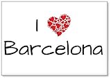 imanes personalizados barcelona I ♥ Barcelona, Spain Mundus Souvenirs - Amo Barcelona, Imán para Nevera (diseño 3)