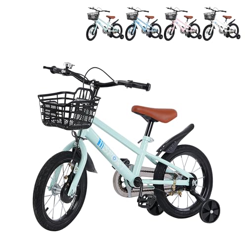 XUANYU Vélo Enfant pour 2 à 8 Ans avec Roues Stabilisatrices, Draisienne Vélos avec Pédales et...