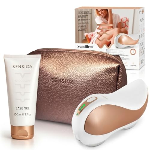Sensica Sensica Sensifirm Patented Radio Frequency Anti-Cellulite Device for Thighs & Buttocks - Gentle Vibration, At-Home Body Contouring Machine for Skin Tightening. Travel Bag + Base Gel 100ml/ 3.4 oz sold by Sensica Seller Program