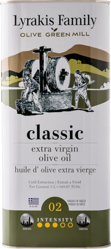 Huile d’Olive Lyrakis Family 5L – Extra Vierge Grecque,...