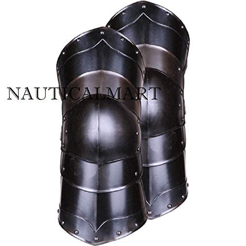 NauticalMart Medieval Blackened Leg Armor 15th Century Armor Costume