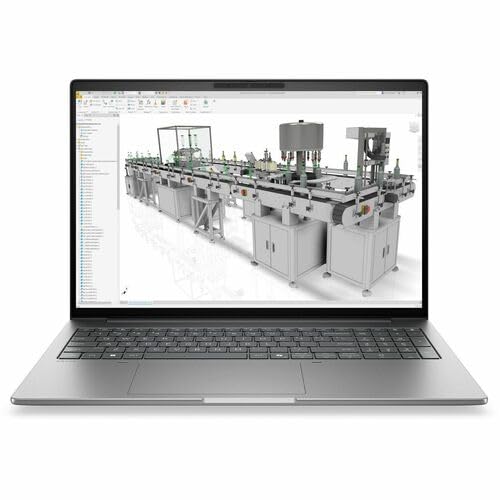 Image of HP ZBook 8 G2i 16 inch Copilot+ PC Mobile Workstation - WUXGA - 60 Hz - Intel Core Ultra 7 Series 3 356H - 16 GB - 512 GB SSD - English Keyboard - Meteor Silver Aluminum - Intel Chip - 1920 x 1200 - Windo