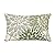 Dahlia Outdoor Lumbar Pillow Cover 12x20 Green White Floral Geometric Abstract Pillowcase Rectangle Pillow Case Cotton Linen Modern Farmhouse Cushion Cover for Sofa Couch Chair Outside Indoor Home