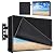 Basumee Outdoor TV Cover Half-Open Front Weatherproof TV Cover for Outside with Waterproof Zipper 600D Fabric Outside Flat Screen Protectors 4 Season, Black, 40-43 inches