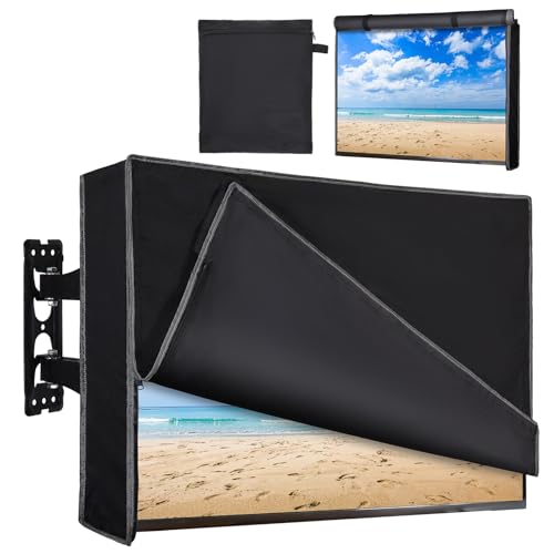 Basumee Outdoor TV Cover 40 to 43 inch Waterproof Weatherproof TV Cover for Outside Half-covered...