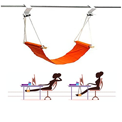 Preisvergleich Produktbild Qiorange Fußablage Hängesessel für Büro Schreibtisch Hängematte