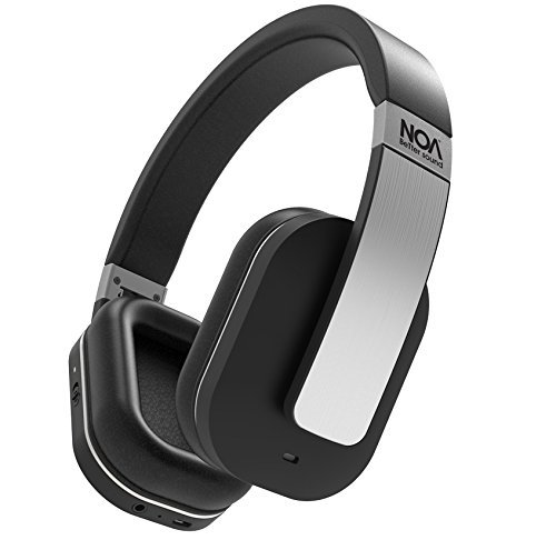 NOA Massive Sound Bluetooth Wireless Headphones Stereo Over Ear Headphones with Built-in Mic, Hands-Free Voice Calling AptX Headset for iPhone, Samsung, iPad, s and More