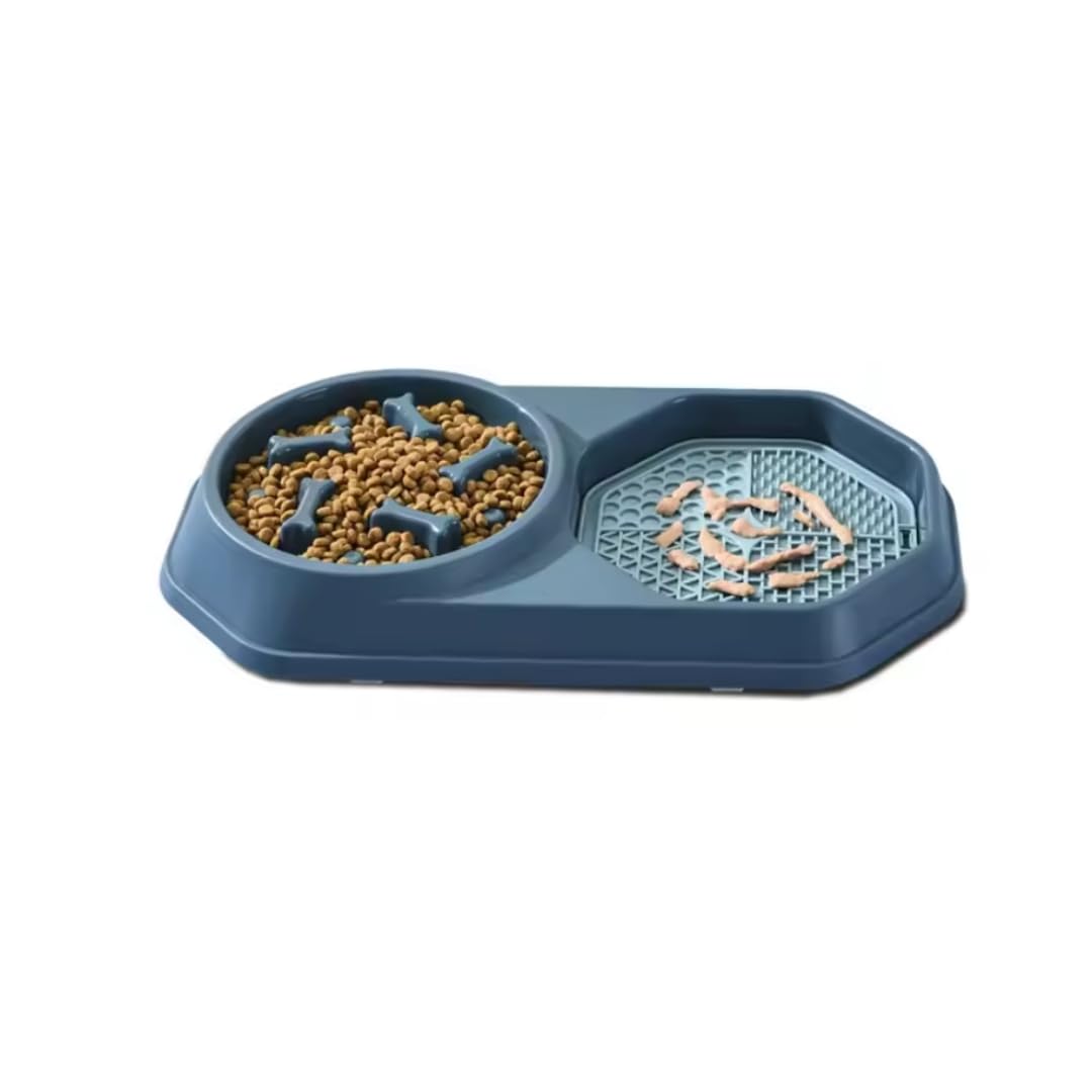 PGTOOLS Comedero Perro, Comedero Perro Antivoracidad, Bebedero Gatos, Comedero Gato, Alfombrilla para lamer, Comedero Perro pequeño, 2-en-1, 3-en-1, Cuencos Lento para Perros, Bol para Gatos