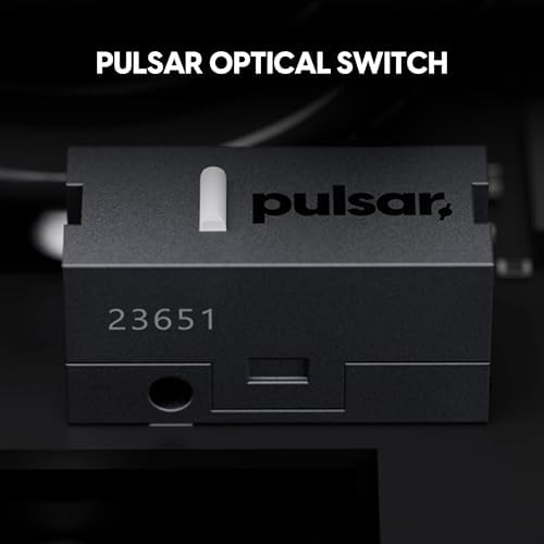 Pulsar Gaming Gears X2N Crazylight Size Medium Wireless Gaming Mouse - Ultra Lightweight 43g, Low Profile 32K DPI, Optical Switch, 8K Dongle Included, Jet Black - 5