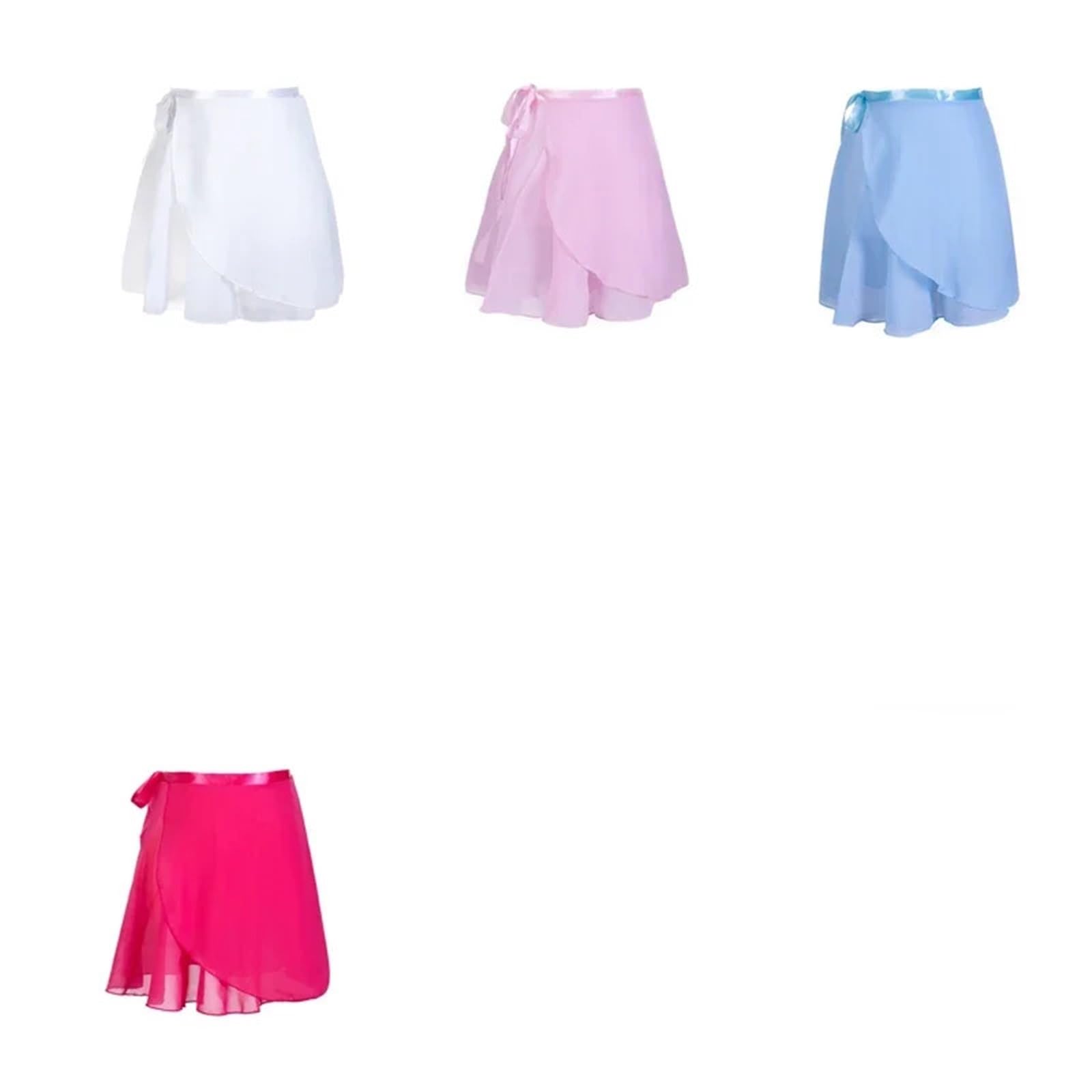Ballett-Wickelrock FüR MäDchen Ballett-Tutu-Rock for Mädchen Röcke Kinder Flauschige Tüllröcke elastische Stirnband Ballett Trikot Röcke Zum Tanzen(Red,XL Height 160-175cm)