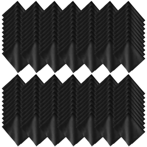 Kingdder 150 Pcs Microfiber Glasses Cleaning Cloths, 7'' x 6'' Ultra-Soft Reusable Cloth for Eyeglasses Screen Lens Camera Cleaning