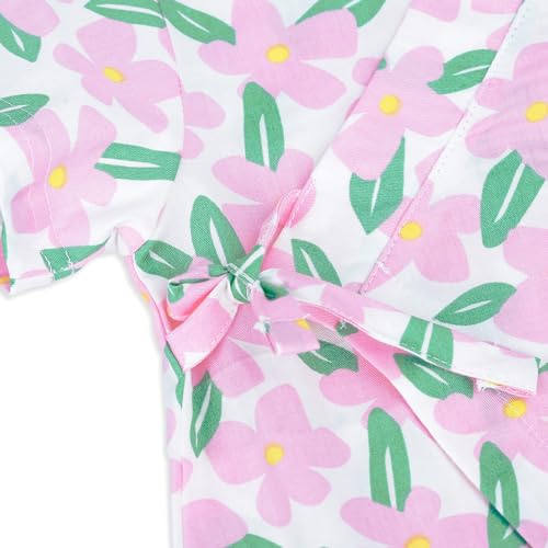 Image of Baby Japanese Kimono Robe Cotton Infant Comfy Loose Romper