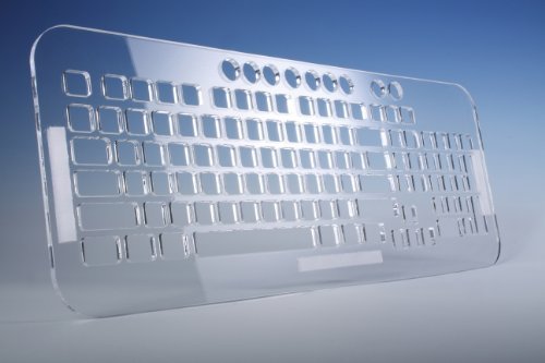 Viziflex Transparent Sturdy Acrylic Keyguard Custom Made for EZSee Large Print Keyboards (Keyboard NOT Included)
