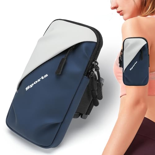 Phone Holder for Running Armband for iPhone 16 15 14 13 Pro 12 11 Plus XS Max XR X Galaxy S25 S24 S23 Android up to 6.7'' Unisex Sport Arm Bands Bag for Men Women Runners Walking Hiking Fitness