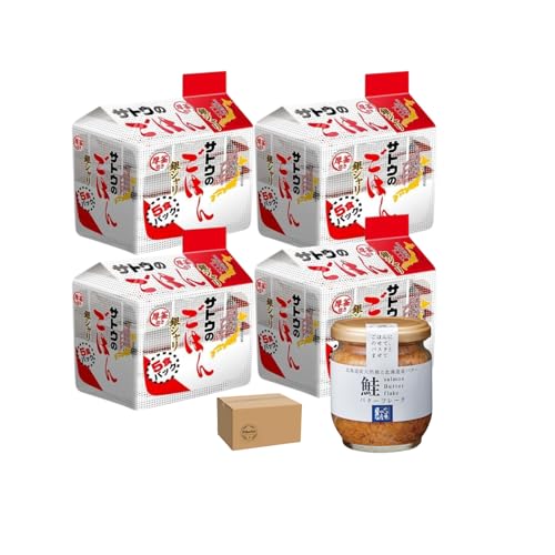 サ ト ウ のごはん 銀シャリ 200g 5食パック 4個セット 20食 佐 藤 水 産 鮭バターフレーク 110gビン入 1個セット