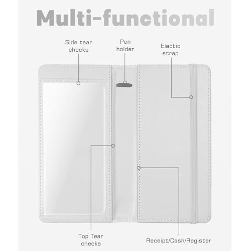Image of Letter Checkbook Cover, RFID Blocking Checkbook, Stylish, Lightweight, Slim Durable, Multi-Functional Checkbook Holder for Personal and Business Checks (Flower and Grass)