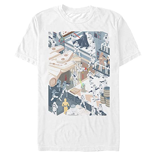 T-shirt Star Wars Hide N Seek homme en coton anti-déformation col rond